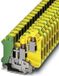 Phoenix Contact UK 10-TWIN-PE 3001433 Bloc de jonction pour conducteur de protection vert, jaune 50 pc(s)