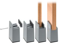 Rehausseurs de meubles - Rehausseurs de lit - Réglable - 10 cm - Ensemble de 4