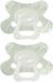 Difrax Fopspeen Natural - 6 tot 12 Maanden - Blaadjes - Groen - 2 Stuks