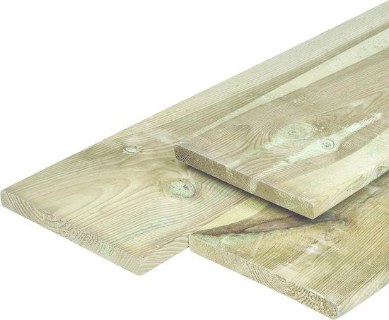 Merkloos Tuindeco Plank Midden-Europees grenen 2,0x20,0x400 cm II