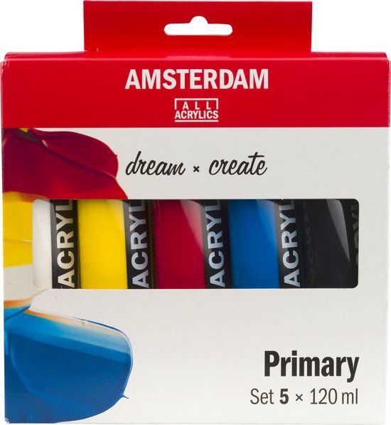 Amsterdam Standard Series Acrylverf Primaire Set - 5 x 120 ml