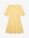 Vero Moda VMSMILLA Jurk Korte mouw V-hals Effen Pale Banana 1 S