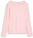 Tom Tailor - Slim fit shirt met lange mouwen en boothals - Maat L - light pastel pink