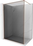 Mexen Kioto-XF Paroi de douche Walk-in avec cadre 90 x 202 cm, graphite 10 mm, cuivre brossé
