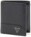 GUESS Leren kaarthoes Torino Bifold No Coin Black zwart