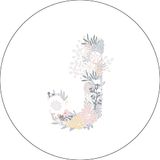 Bonateks Ronde digitaal bedrukte muismat, antislip onderkant, voor kantoor en thuis, diameter: 22 cm