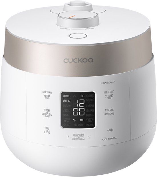 Cuckoo CRP-ST0609F Rijstkoker 1.08 L Champagne/Wit
