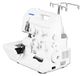 Overlockmachine - 3/4 draden - Metaal - Wit - 34 x 27 x 30 cm