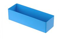 Hünersdorff Inzetbox van slagvast polystyreen (PS), afmetingen: 162 x 54 x 45 mm, kleur: blauw