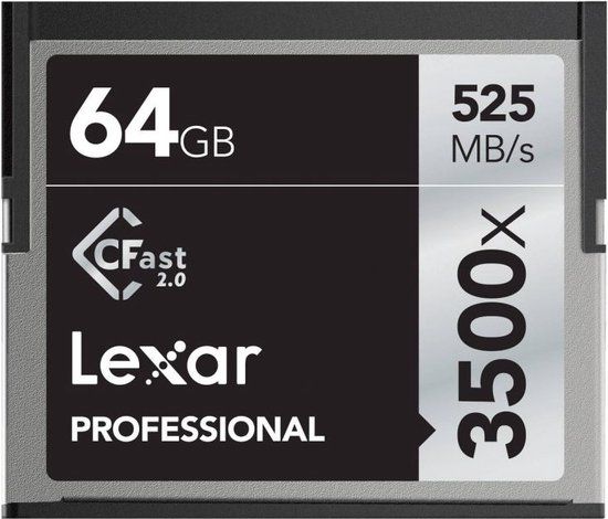 Lexar CFast 2.0 Professional 3500x 64GB