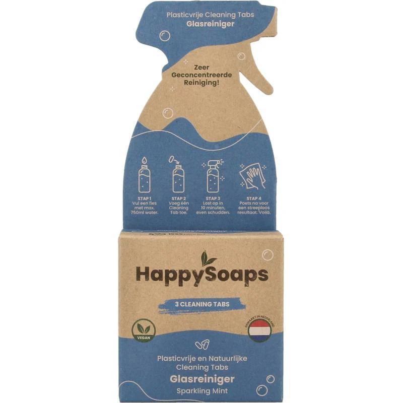 happysoaps Glasreiniger cleaning tabs sparkling mint 3 stuks