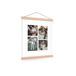 Poster personnalisée avec support poster en bois 30x40