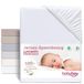 babybay Deluxe Jersey hoeslaken voor matras en kinderbed, wit, 140 x 89 cm