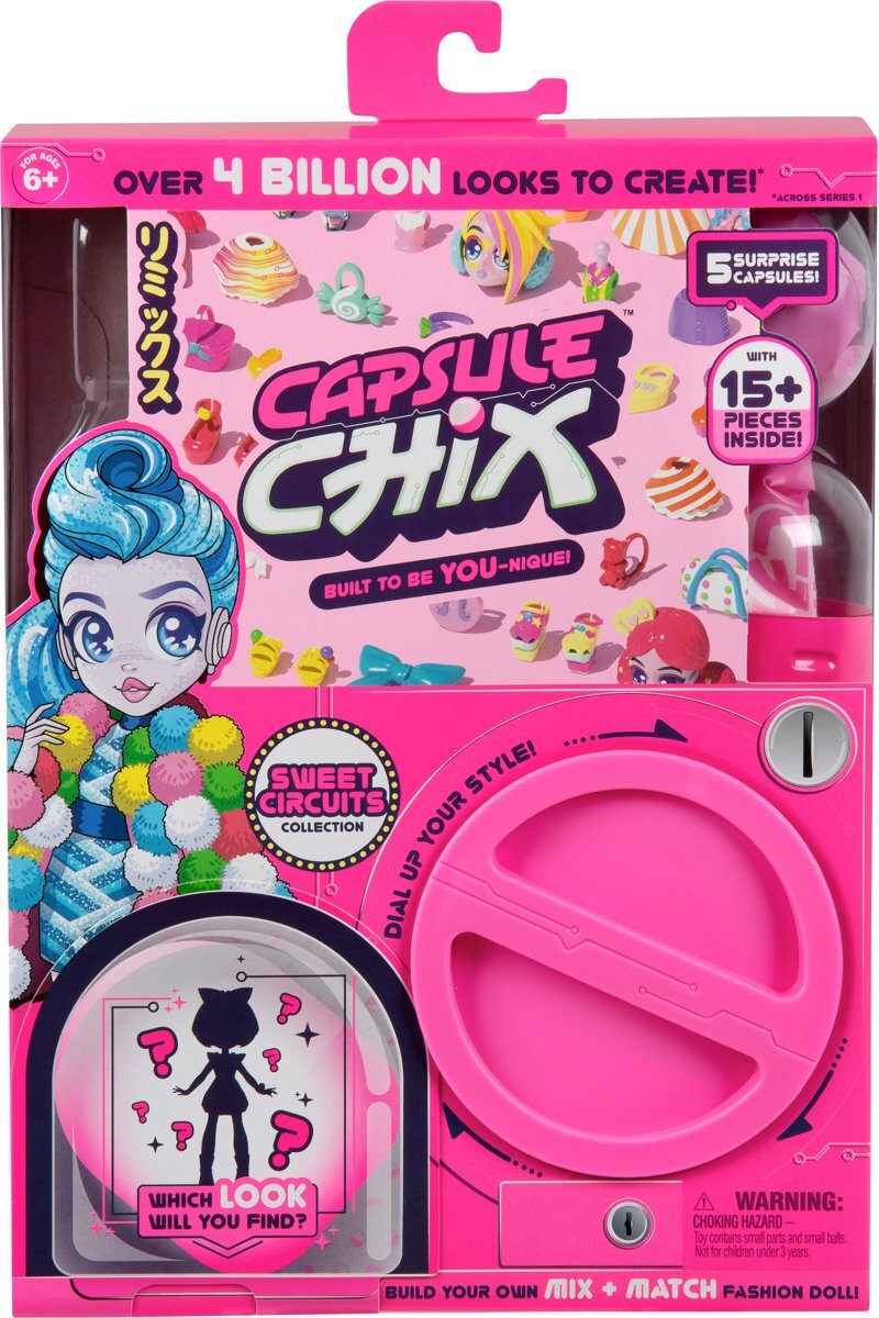Capsule Chix Individuele set- Sweet Circuits - 5 verrassingscapsules! - speelfiguur