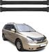 OMAC Barre de toit pour Kia Carnival VQ, années de modèle 2006-2014, aluminium, noir