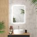 Shenzhen Haorui Industrial Technology Co., Ltd. Miroir de salle de bain rond avec éclairage LED