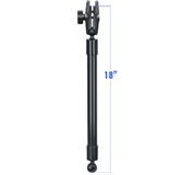 RAM Mounts RAP-BB-230-18-201U montagekit Zwart Samengesteld, Rubber