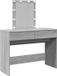 vidaXL Kaptafel met LED-verlichting - 100x40x130 cm - Grijs Sonoma