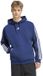 Adidas 3 Stripes Fleece Hoodie Bleu S