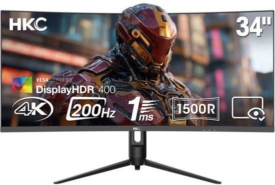 HKC CG345U - 34 Inch - VA - Curved - 200 Hz - 1ms - QHD