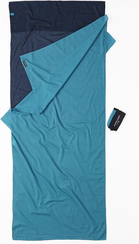 Cocoon Dekenmodel Lakenzak - Blauw - Egyptisch katoen - 220x90cm - Zomer