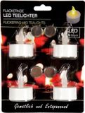 Merkloos Led theelichtjes - 4x stuks - waxinelichtjes / lampjes