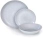 Barazzoni 82000625 Dinerbord, soepbord, fruitbord, porselein, grijs