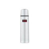 Thermos Thermoskan RVS 350ml met beker en dubbelwandige isolatie grijs