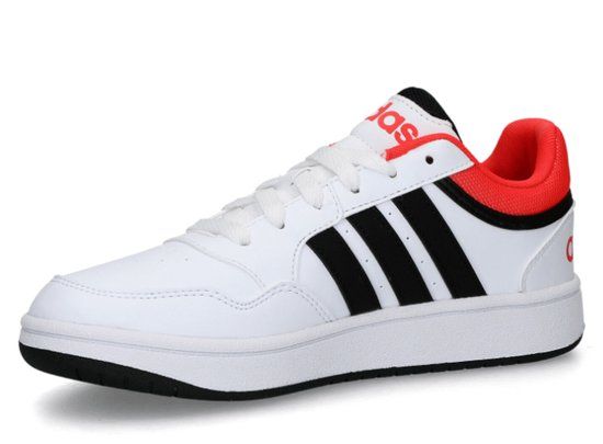 adidas Sportswear Hoops 3.0 Sneakers Unisex - Maat 38 - Wit/Zwart/Rood