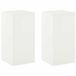 vidaXL Plantenstandaard - 2 stuks - Wit - 30 x 30 x 60 cm - Staal