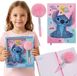 sarcia.eu DISNEY Stitch Schrijfset voor meisjes, stressball-notitieboekje + pen met pompon