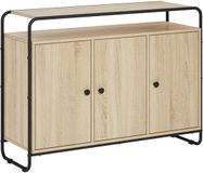 vidaXL Sonoma Eiken Dressoir 102 x 35 x 75 cm Bewerkt Hout
