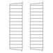 String Panneau mural Gris foncé, 75x20 cm, lot de 2