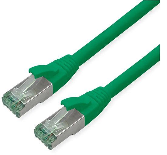 ROLINE Recycled Material 21.45.3233 netwerkkabel Groen 3 m Cat6a S/FTP (S-STP)