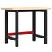 Syfax Massief eikenhout Werkbank rechthoekig 100x60x83 cm