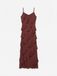 VERO MODA Jurk 'VMIcelyn' roestbruin