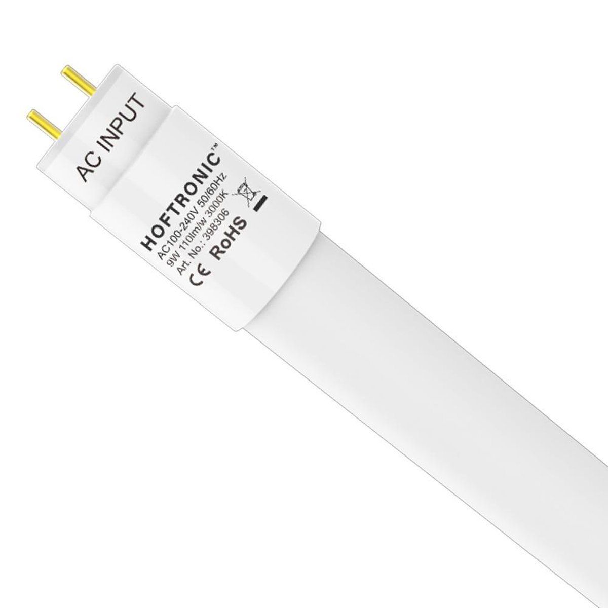 HOFTRONIC LED TL buis 60 cm 9 Watt 990lm 3000K Flikkervrij incl. starter 110lm/W T8 (G13)