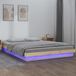 Maison Exclusive - Lit en bois massif avec éclairage LED, 120x200 cm