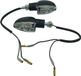 Clignotant de moto - Indicateur LED - Éclairage de moto - Certifié CE - Connexion universelle - Noir