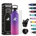 KollyKolla Thermosfles voor kinderen, 500 ml, drinkfles met rietje, BPA-vrij, roestvrijstalen drinkfles, gemakkelijk te reinigen, lekvrij, voor kantoor, school, camping, fitnessstudio, reizen