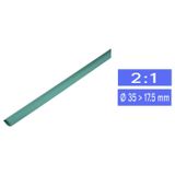 TRU COMPONENTS 1225426 Krimpkous zonder lijm Groen 35 mm 17.50 mm Krimpverhouding:2:1 per meter
