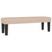 vidaXL Bankje 100x30x30 cm kunstleer cappuccinokleurig