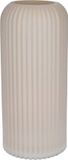 Bellatio Design Vase - crème - verre dépoli - 10 x 25 cm - vase