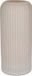 Bellatio Design Vase - crème - verre dépoli - 10 x 25 cm - vase