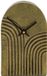 Dijk Natural Collections Klok aluminium goud 10x4x16,5cm