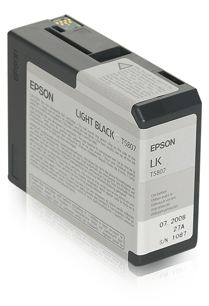 Epson inktpatroon Light Black T580700 single pack / Licht zwart