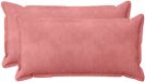 vidaXL - Taie d'oreiller - 2 pièces - Rose - 40 x 70 cm