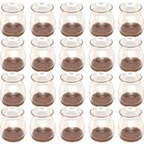 cyclingcolors 20 x stoelglijders met vilt voor poten van 18-28 mm, antislip, parket, krasbestendig, geluidsarm, functioneel