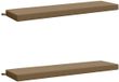 vidaXL Coussins de banc SOEST 2 pièces 100% Polyester Taupe 150 x 40 x 8 cm