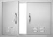 VEVOR Grilltoegangsdeur, 762 X 533 mm, Dubbele Buitenkeukendeur, Inbouw Roestvrijstalen Deur